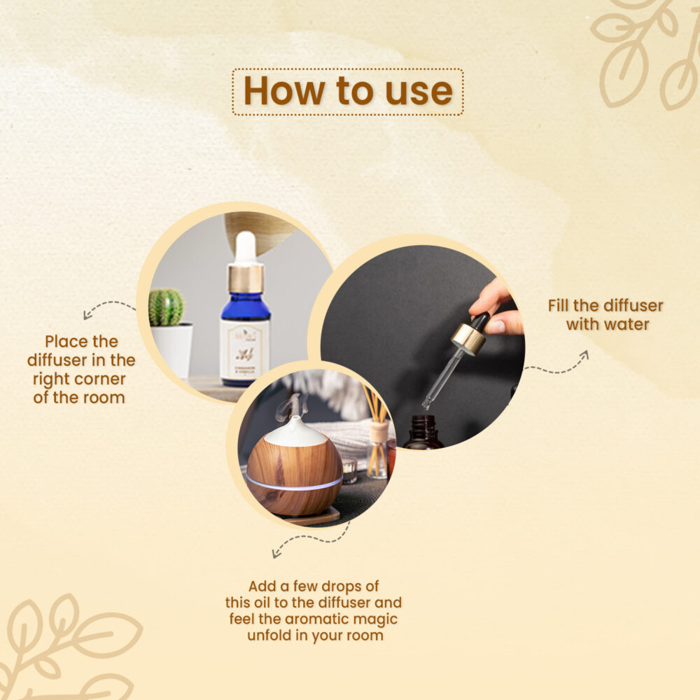 how to use - Cinnamon vanilla diffuser oil