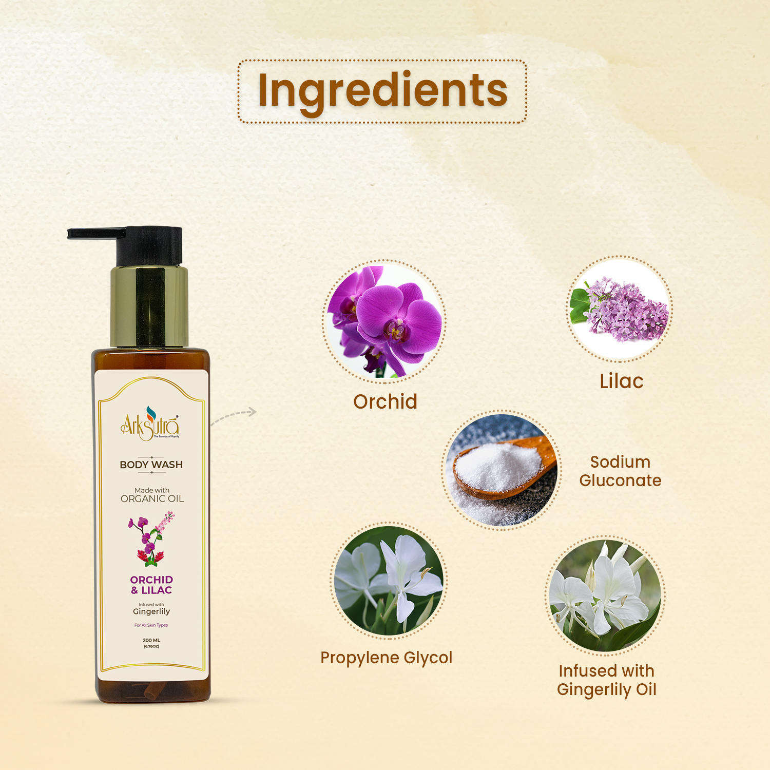 Buy Authentic Orchid and Lilac Bodywash Online | Arksutra's