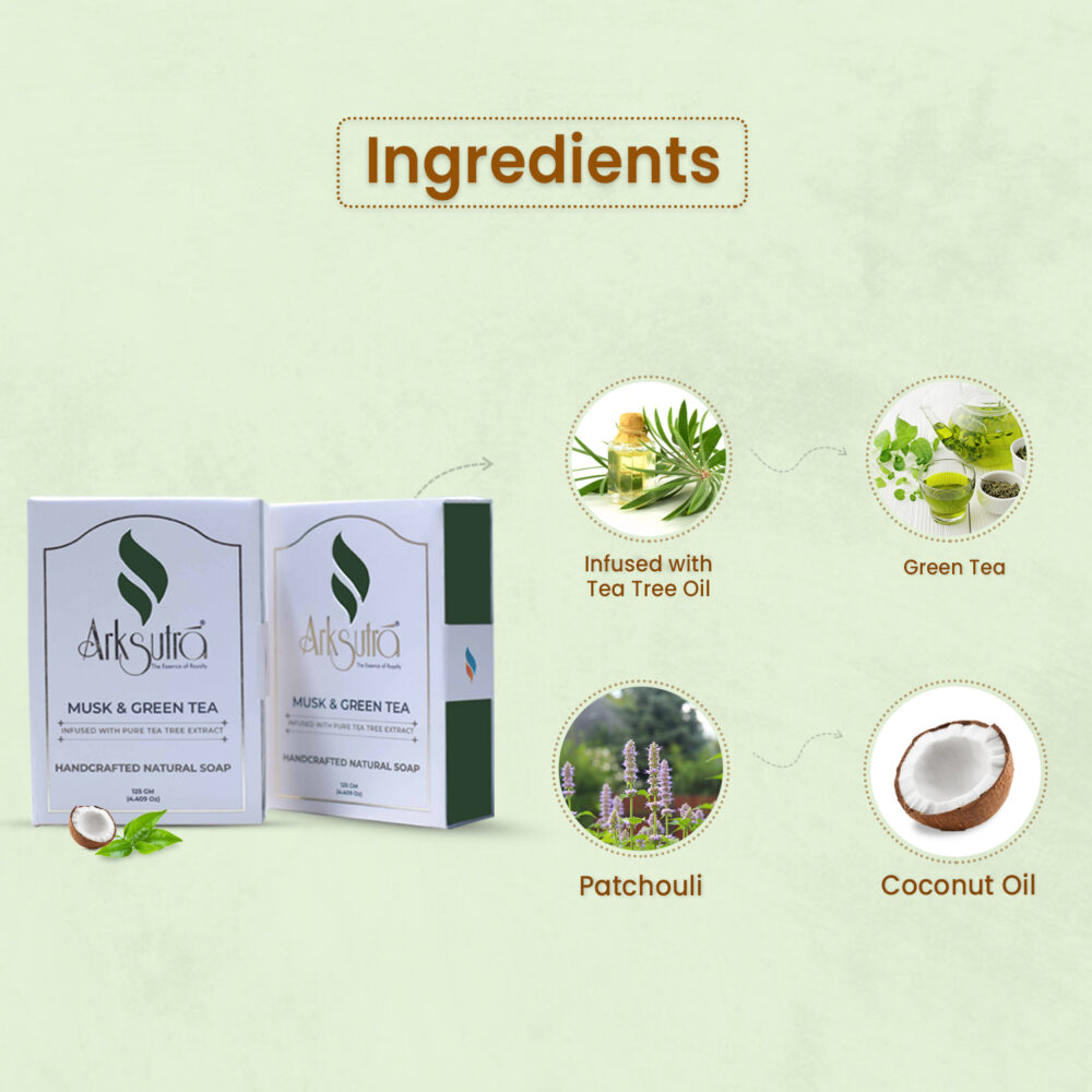 Ingredients - Musk & green tea soap
