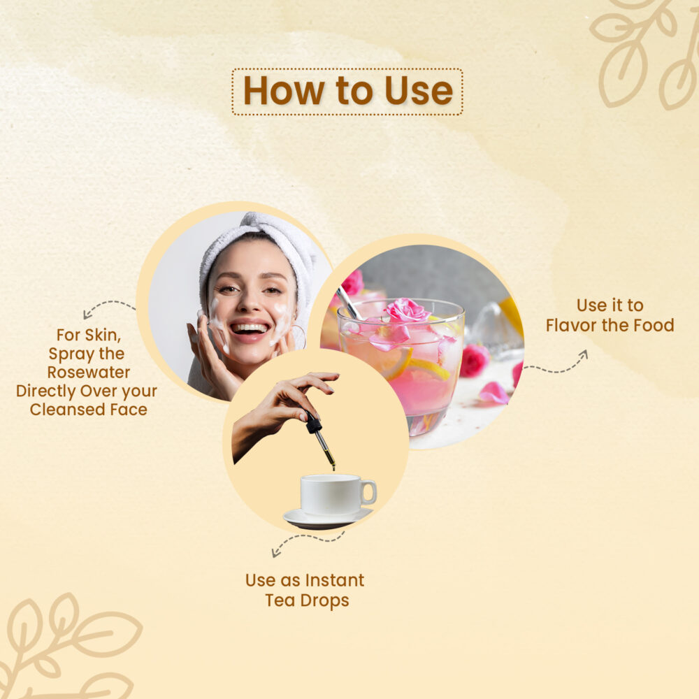 how to use - Rose water spray
