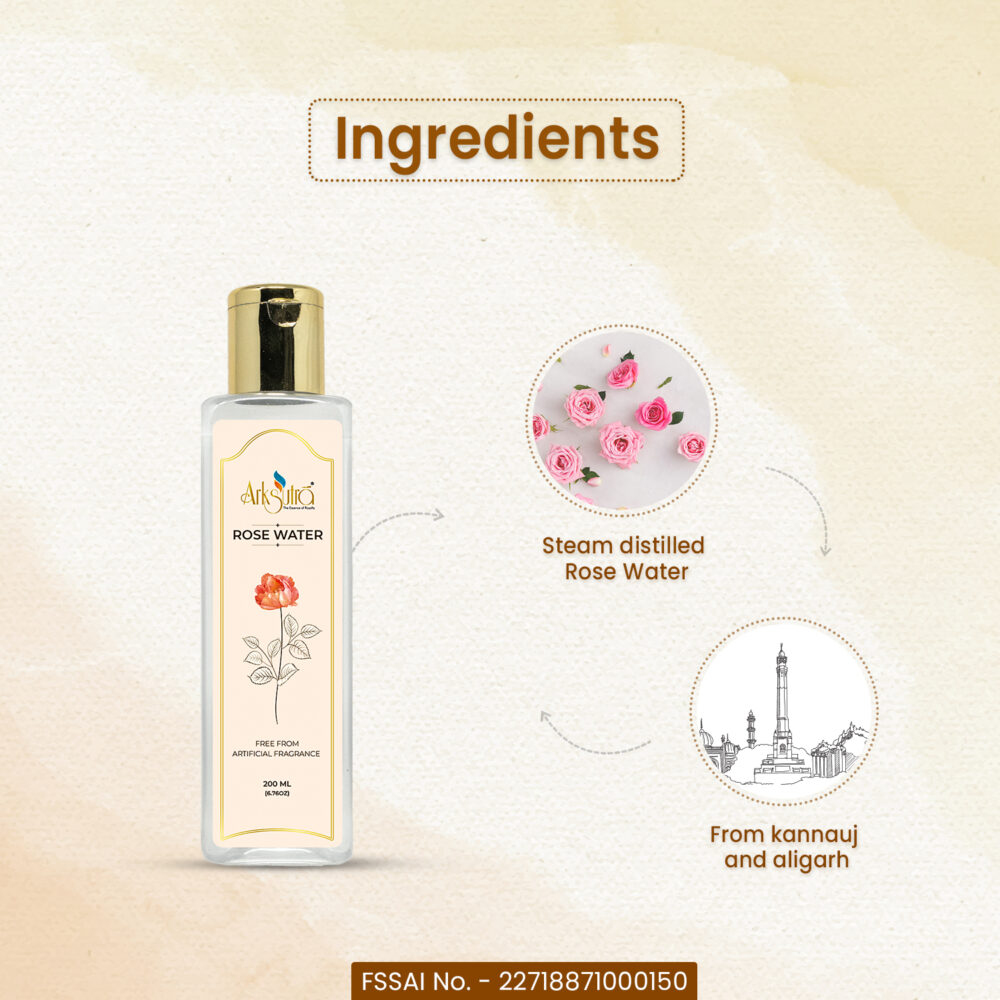 Ingredients - Rose water spray